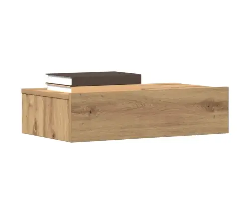 Naktsskapītis, Koka Krāsa, 60X35 Cm, Inženierijas Koks Vidaxl