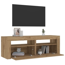 Naktsskapīši Ar Led Lampiņām 2 Gab Ozola Amatnieks 60X35X40 Cm Vidaxl