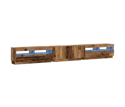 Tv Skapītis Ar Led Lampiņām, 300X35X40 Cm, Inženierijas Koks Vidaxl