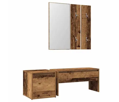 Prieškambario Baldų Komplektas Old Wood Engineered Wood