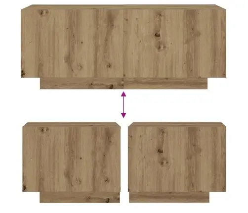 Naktsskapītis, Koka Krāsa, 100X35X40 Cm, Inženierijas Koks Vidaxl Naktsskapītis, Koka Krāsa, 100X35X40 Cm, Inženierijas Koks Vidaxl