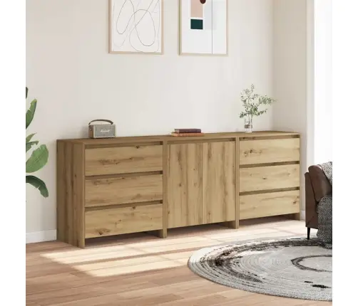 3 Dalių Indauja Artisan Oak Engineered Wood