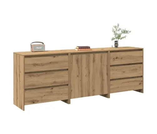 3 Dalių Indauja Artisan Oak Engineered Wood