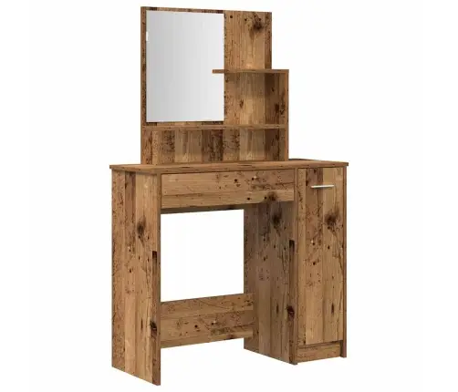 Tualetes Galda Komplekts Old Wood Engineered Wood Vidaxl