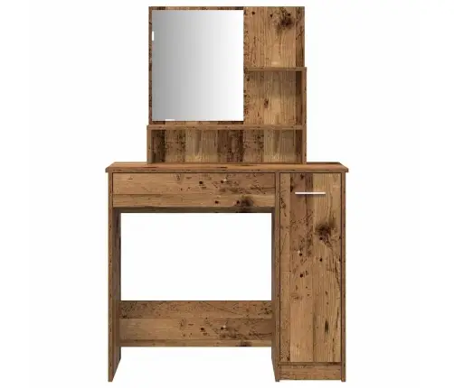 Tualetes Galda Komplekts Old Wood Engineered Wood Vidaxl