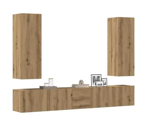 5-Osaline Telerikapi Komplekt Seinale Kinnitatav Käsitööline