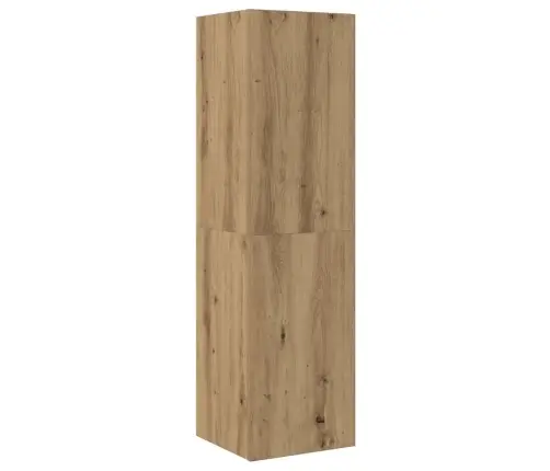 5Daļu Tv Skapja Komplekts Pie Sienas Stiprināms Amatnieka Ozola Vidaxl