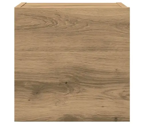 7Daļu Tv Skapja Komplekts Pie Sienas Stiprināms Amatnieka Ozola Vidaxl