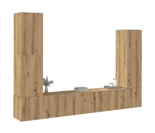 4-Osaline Telerikapi Komplekt Seinale Kinnitatav