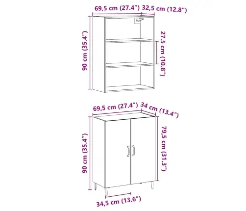 Indauja Su Sienine Spintele Old Wood Engineered Wood