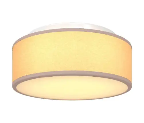 Uzmontējamās Griestu Gaismas Pelēkbrūnā 30 Cm Audumā E27 Vidaxl