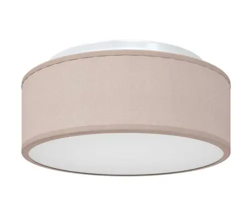 Uzmontējamās Griestu Gaismas Pelēkbrūnā 30 Cm Audumā E27 Vidaxl