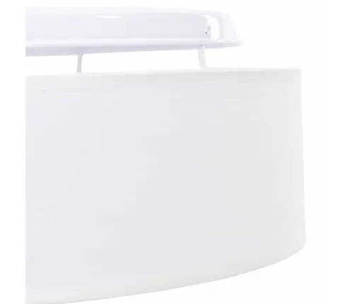 Griestu Lampas Iemontējamas Baltas Ø 38 Cm Audums E27 Vidaxl