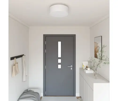 Griestu Lampas Iemontējamas Baltas Ø 38 Cm Audums E27 Vidaxl