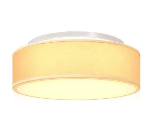 Griestu Lampas Iemontējamas Baltas Ø 38 Cm Audums E27 Vidaxl