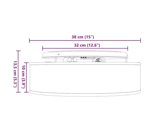 Griestu Lampas Iemontējamas Baltas Ø 38 Cm Audums E27 Vidaxl