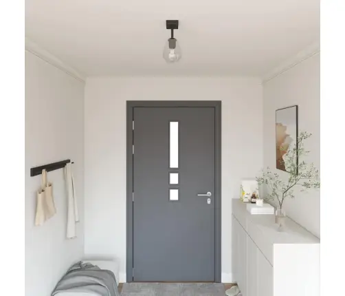 Griestu Lampas Ar Regulējamu Stikla Lampaņķi Antracīta E27 Vidaxl