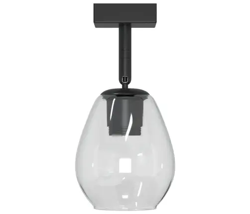 Griestu Lampas Ar Regulējamu Stikla Lampaņķi Antracīta E27 Vidaxl