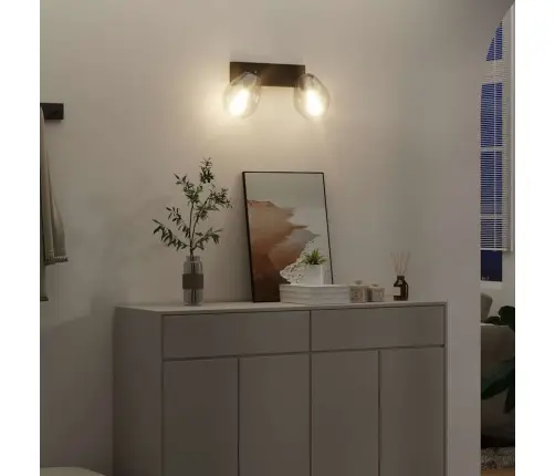 Griestu Gaisma Ar Regulējamu Stikla Lampas Ēnu Antracīts E27 Vidaxl