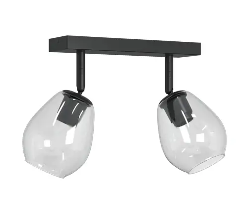 Griestu Gaisma Ar Regulējamu Stikla Lampas Ēnu Antracīts E27 Vidaxl