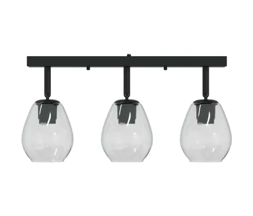 Griestu Gaismas Ar Regulējamiem Stikla Lampu Rāmjiem Antracīta Krāsā, E27 Vidaxl