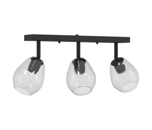 Griestu Gaismas Ar Regulējamiem Stikla Lampu Rāmjiem Antracīta Krāsā, E27 Vidaxl