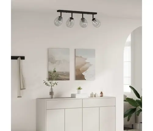 Griestu Lampa Ar Regulējamu Stikla Vāku Antracīts E27 Vidaxl