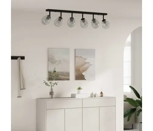 Griestu Lampas Ar Regulējamu Stikla Gaismas Ķermeni Antracīta E27 Vidaxl