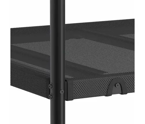 Dviaukštė Lova Be Čiužinio Juoda 80X200 Cm Plienas