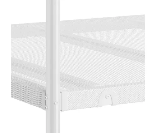 Divstāvu Gulta Bez Matrača Balts 75X190 Cm Tērauds Vidaxl