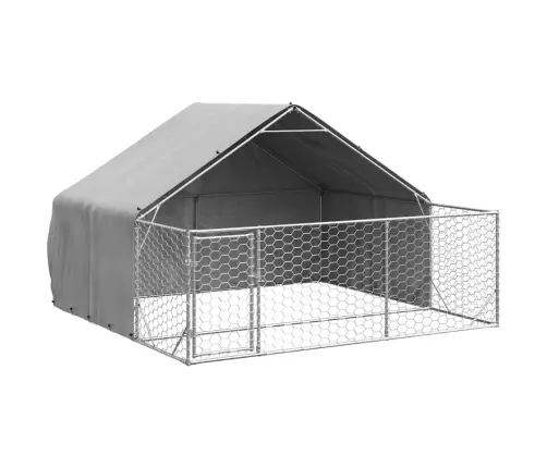 Lauko Voljeras Šunims Su Aptvaru, 3X3X1,9M, Plienas