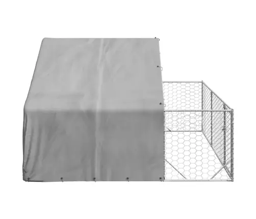 Lauko Voljeras Šunims Su Aptvaru, 3X3X1,9M, Plienas