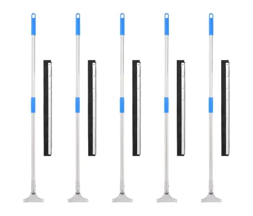 Grindų Valytuvai, 5Vnt., 60X122,5cm Plienas Ir Guma