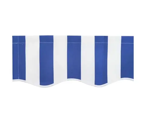 Markīzes Rezerves Audums Zila Un Balta 280 X 195 Cm Poliesters Vidaxl