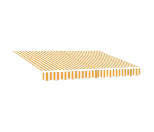 Markīzes Rezerves Audums Dzeltena Un Balta 280 X 195 Cm Vidaxl