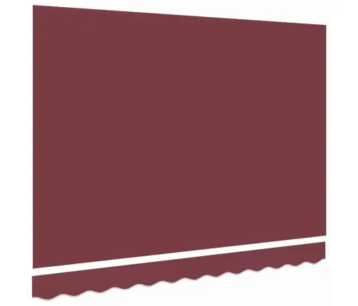 Nojumes Nomaiņas Audums 3.5X2 M Rāmim Bordo Vidaxl