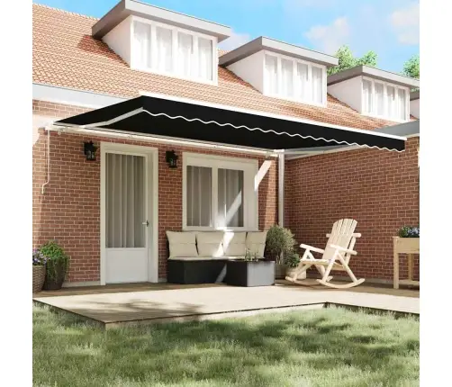 Varikatuse Asenduskangas Must 430 X 295 Cm Polüester