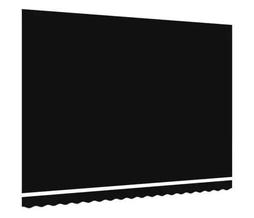 Varikatuse Asenduskangas Must 430 X 295 Cm Polüester