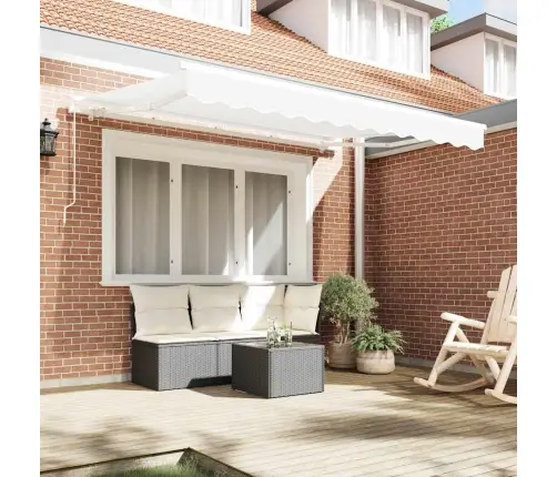 Nojumes Nomaināmais Audums 3.5X2.5 M Rāmim Balts Vidaxl