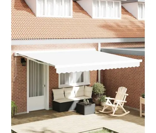 Varikatuse Asenduskangas Valge 380 X 295 Cm Polüester