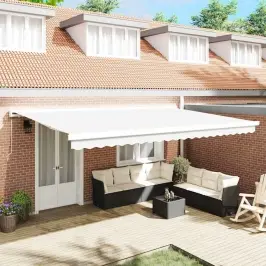 Markīzes Rezerves Audums Balts 480 X 345 Cm Poliesters Vidaxl