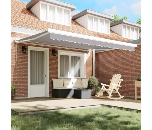 Varikatuse Asenduskangas Helehall 380 X 295 Cm Polüester