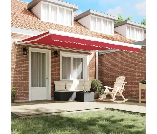 Varikatuse Asenduskangas Punane 380 X 295 Cm Polüester