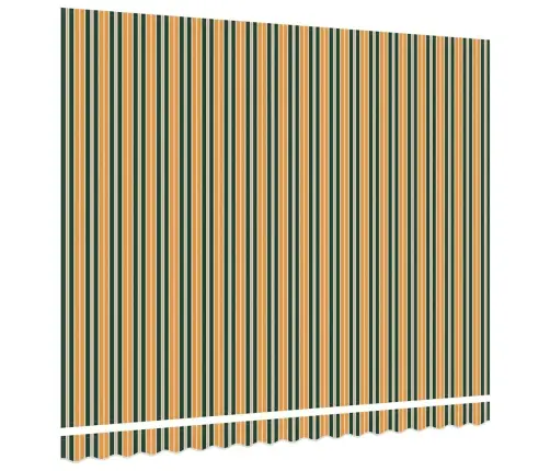 Nojumes Aizvietojošais Audums 4X3 M Rāmim, Zaļš Un Dzeltens Vidaxl