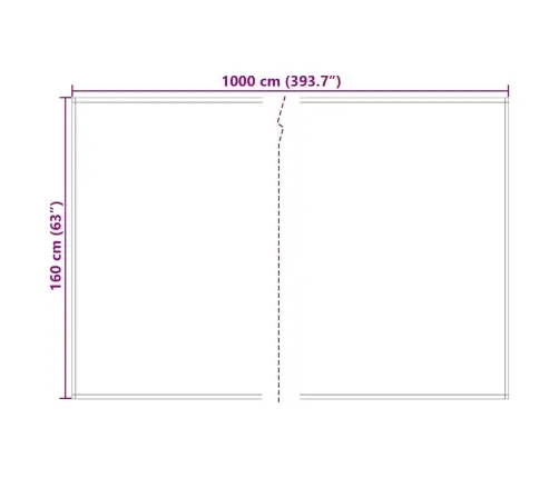 Aptveces Nomaiņas Audums Balts 10X1.6 M Vidaxl