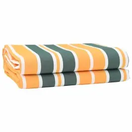 Varikatuse Asenduskangas Roheline Ja Kollane 10 X 1.6 M Kangas