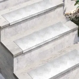Šaha Plāksnes 5 Pcs Sudraba 60 X 18 Cm Alumīnijs Vidaxl