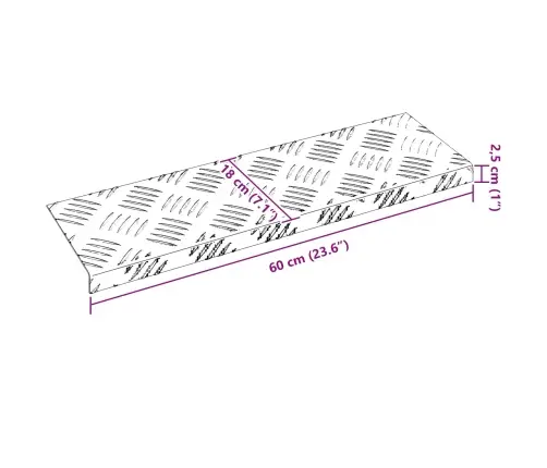 Šaha Plāksnes 15 Pcs Sudraba 60 X 18 Cm Alumīnijs Vidaxl