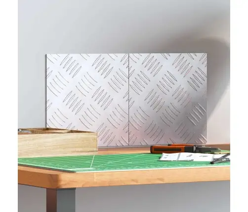 Šaha Plāksnes 2 Pcs Sudraba 20 X 20 Cm Alumīnijs Vidaxl