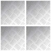 Šachmatiniai Lakštai 4 Pcs Sidabro 20 X 20 Cm Aliuminis